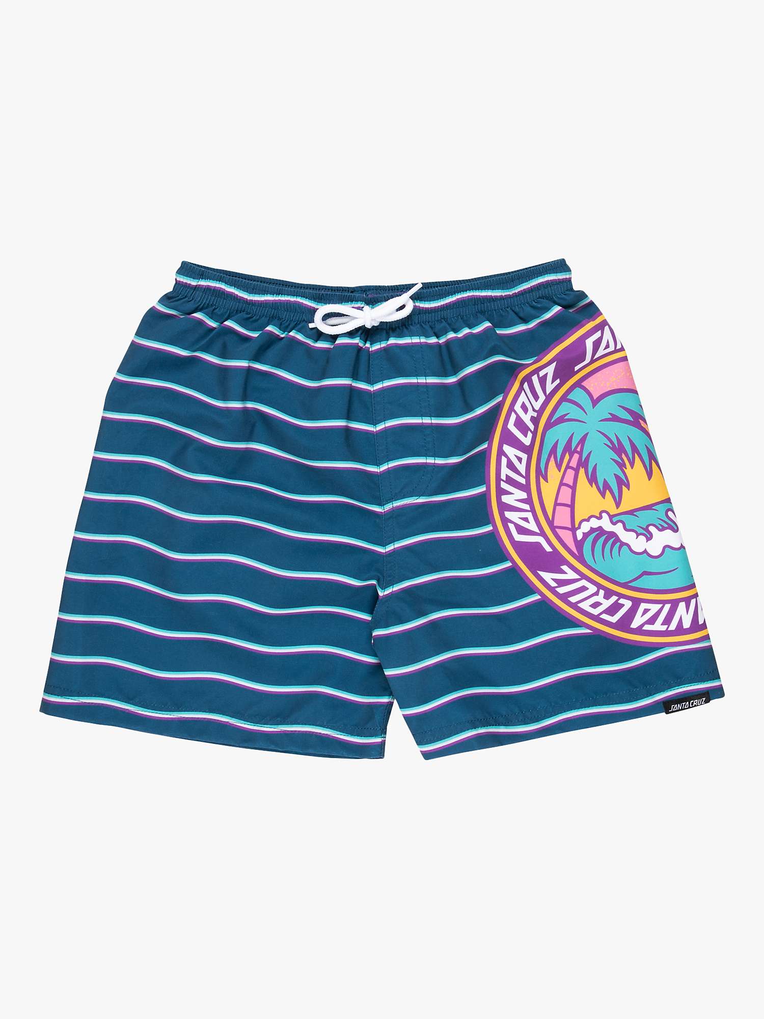 Buy Santa Cruz Kids' Paradise Stripe Swim Shorts Online at johnlewis.com