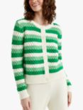 Chinti & Parker Crochet Stripe Cardigan