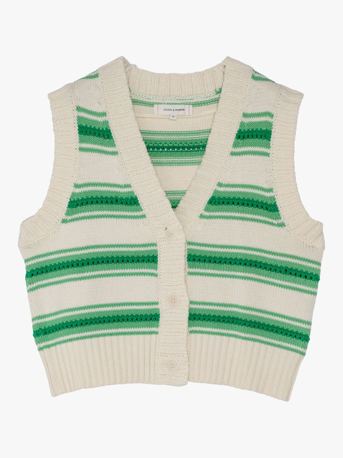 Buy Chinti & Parker Crochet Vest Cardigan Online at johnlewis.com