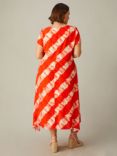 Live Unlimited Tie Dye Print Midi Dress, Red/Multi