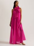 Ted Baker Arikaa Tie Neck Organza Maxi Dress, Pink