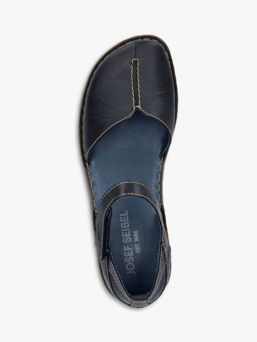 Josef Seibel Rosalie 42 Two Part Leather Shoes, Dark Blue, 3