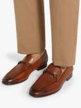 Dune Scilly Leather Loafers, Brown Tan, Brown Tan