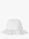 Benetton Baby Broderie Anglaise Sun Hat, Optical White