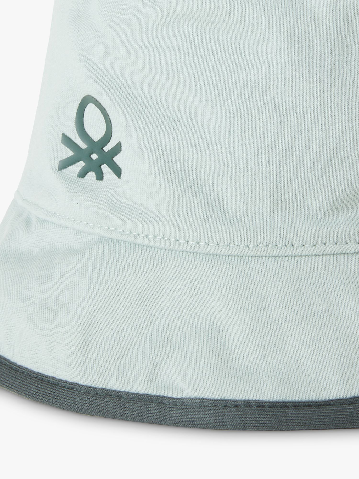 Benetton Kids' Logo/Pattern Reversible Bucket Hat, Green/Multi, XXS
