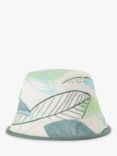 Benetton Kids' Logo/Pattern Reversible Bucket Hat, Bluette/Multi