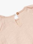 Benetton Baby Cotton Short Sleeve T-Shirt, Sand