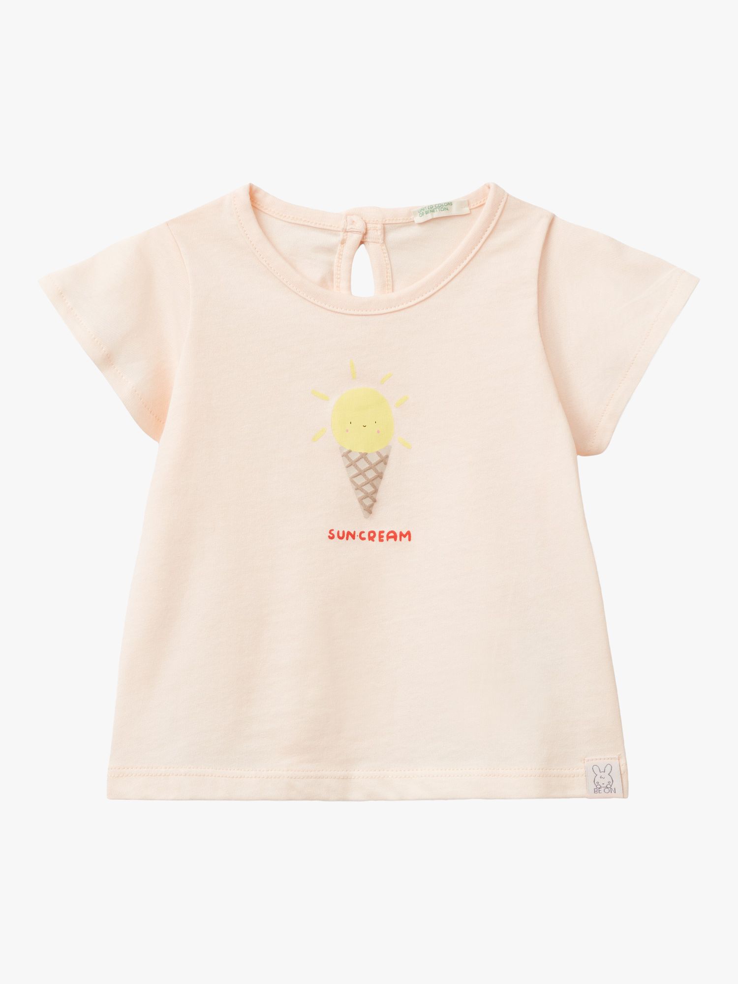 Benetton Baby Suncream T-Shirt, Light Powder, 0-3 months