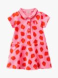 Benetton Baby Strawberry Print Dress, Pink/Multi