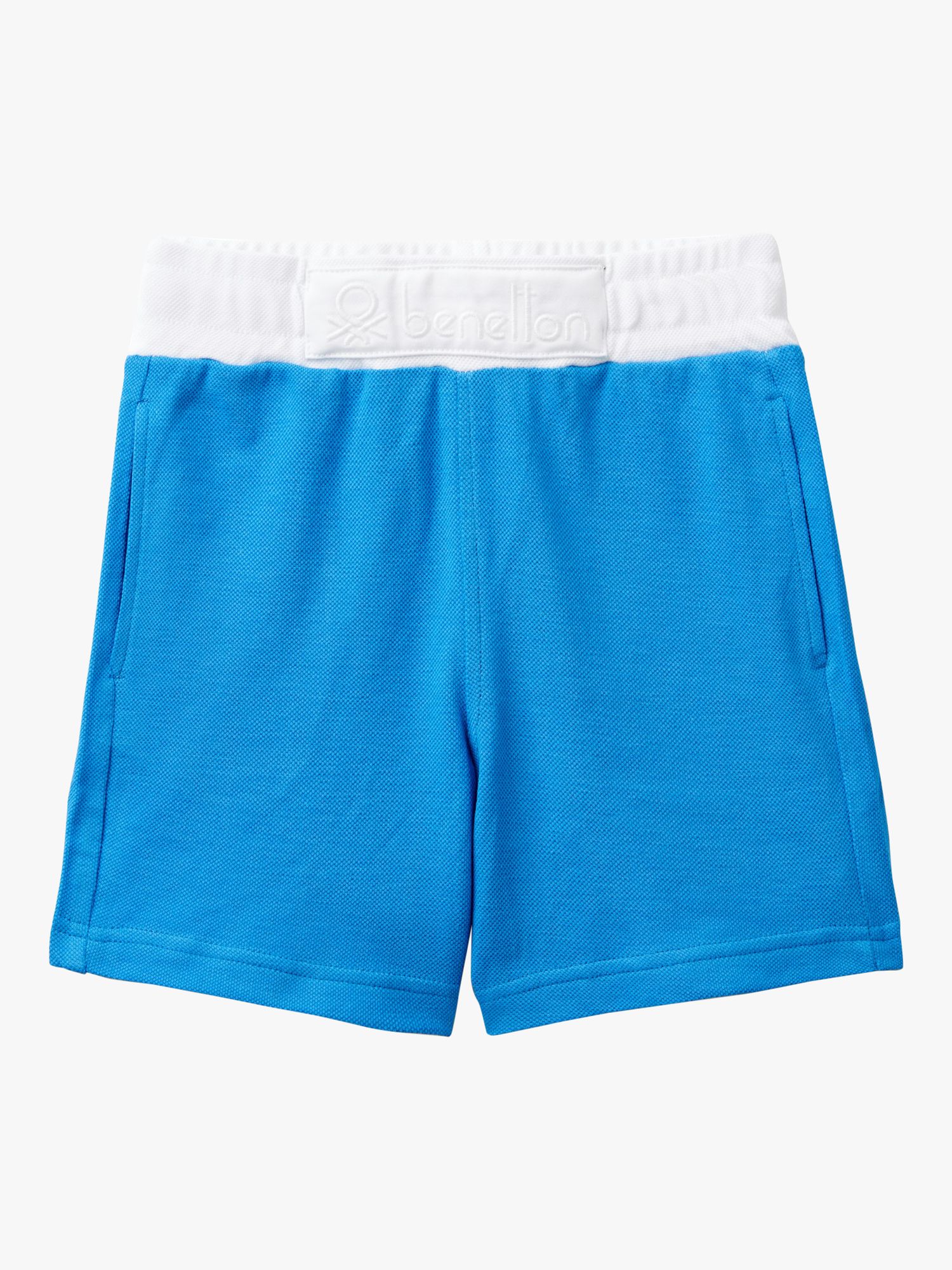 Benetton Kids' Cotton Pique Bermuda Shorts, Sky Blue, 3-4 years