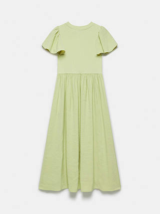 Mint Velvet Ruffle Midi Jersey Dress, Green