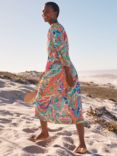 NRBY Lianna Abstract Print Silk Midi Dress, Pop Paisley