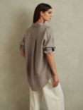 Reiss Sian Relaxed Linen Blend Shirt