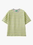 Benetton Kids' Striped Oversized T-Shirt