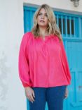 Live Unlimited Curve Chambray Blouse, Pink