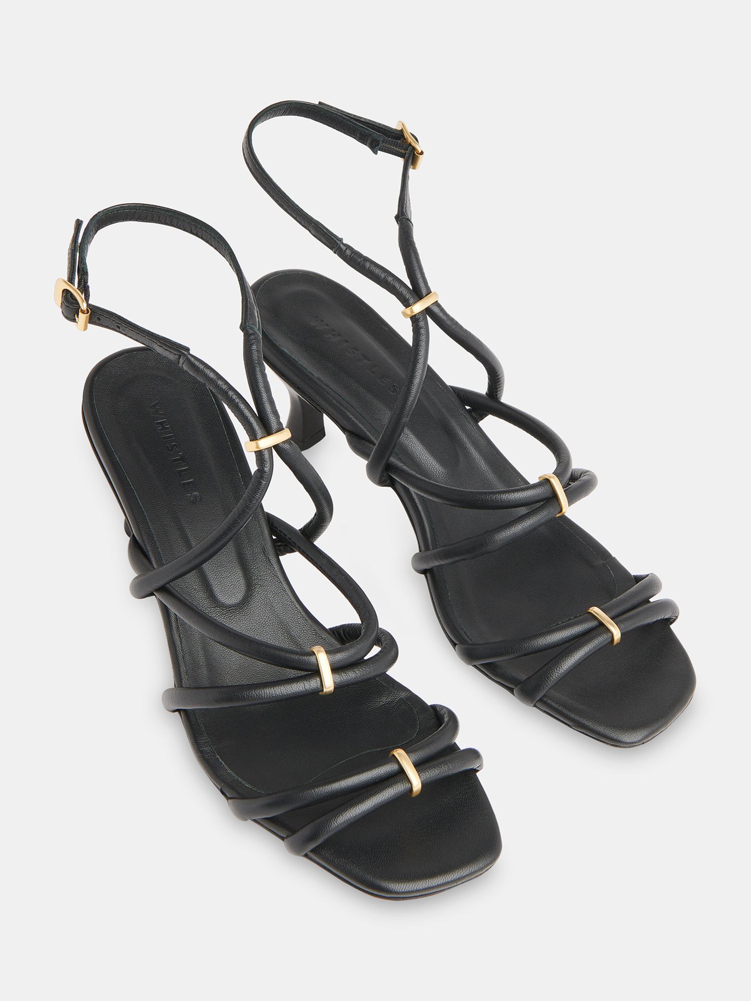Buy Whistles Niomie Kitten Heel Strappy Sandals Online at johnlewis.com