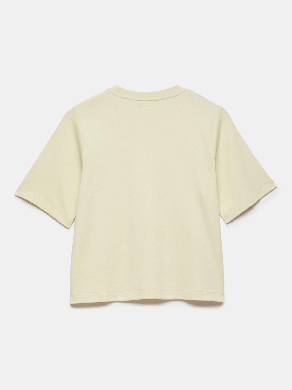 Mint Velvet Ultimate Cotton T-Shirt, Yellow, XS