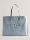 Ted Baker Danimy Denim Extra Large Icon Tote Bag, Light Blue