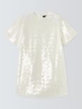Theory Sequin T-Shirt Dress, White