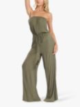 South Beach Strapless Jumpsuit, Khaki