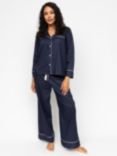 Cyberjammies Hotel Long Pyjama Set, Navy