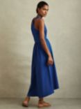Reiss Yana High-Low Hem Midi Dress, Cobalt