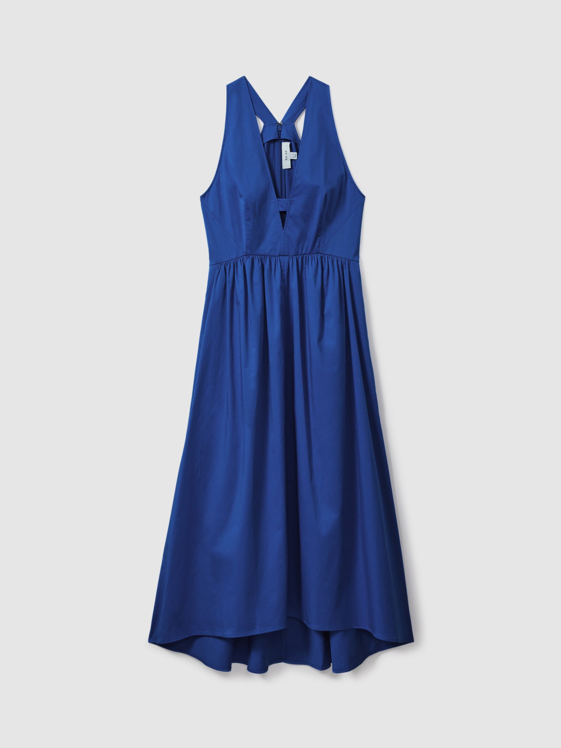 Reiss Yana High-Low Hem Midi Dress, Cobalt, 6