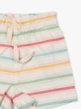 Little Green Radicals Baby Rainbow Stripe Shorts, Multi