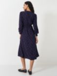 Crew Clothing Iona Tunic Midi Dress, Navy/White