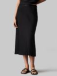 Calvin Klein Bias Cut Skirt, Ck Black