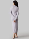 Calvin Klein Wool Button Down Dress, Pale Grey Heather