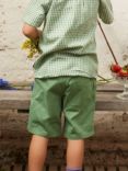 Polarn O. Pyret Kids' Organic Cotton Smart Shorts, Green
