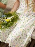 Polarn O. Pyret Kids' Ditsy Floral Print Dress, White/Multi