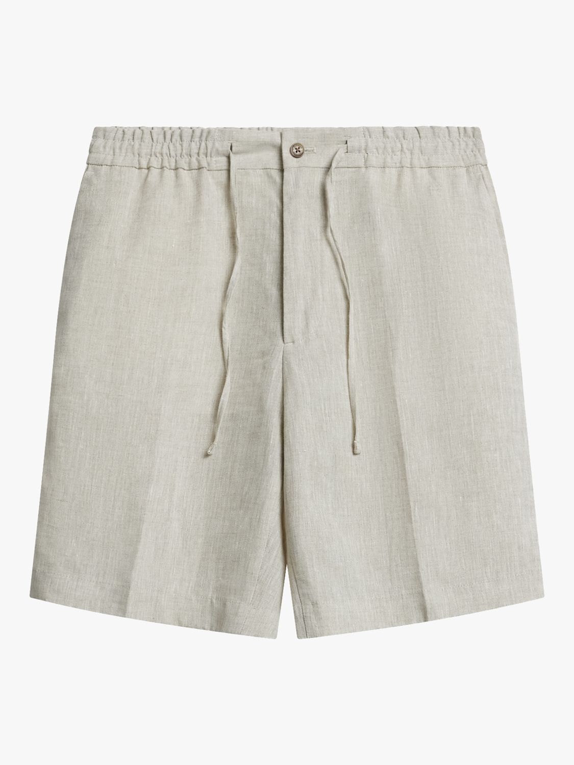 Buy J.Lindeberg Baron Linen Shorts, Safari Beige Online at johnlewis.com