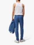 J.Lindeberg Grant Super Linen Trousers, Chambray Blue
