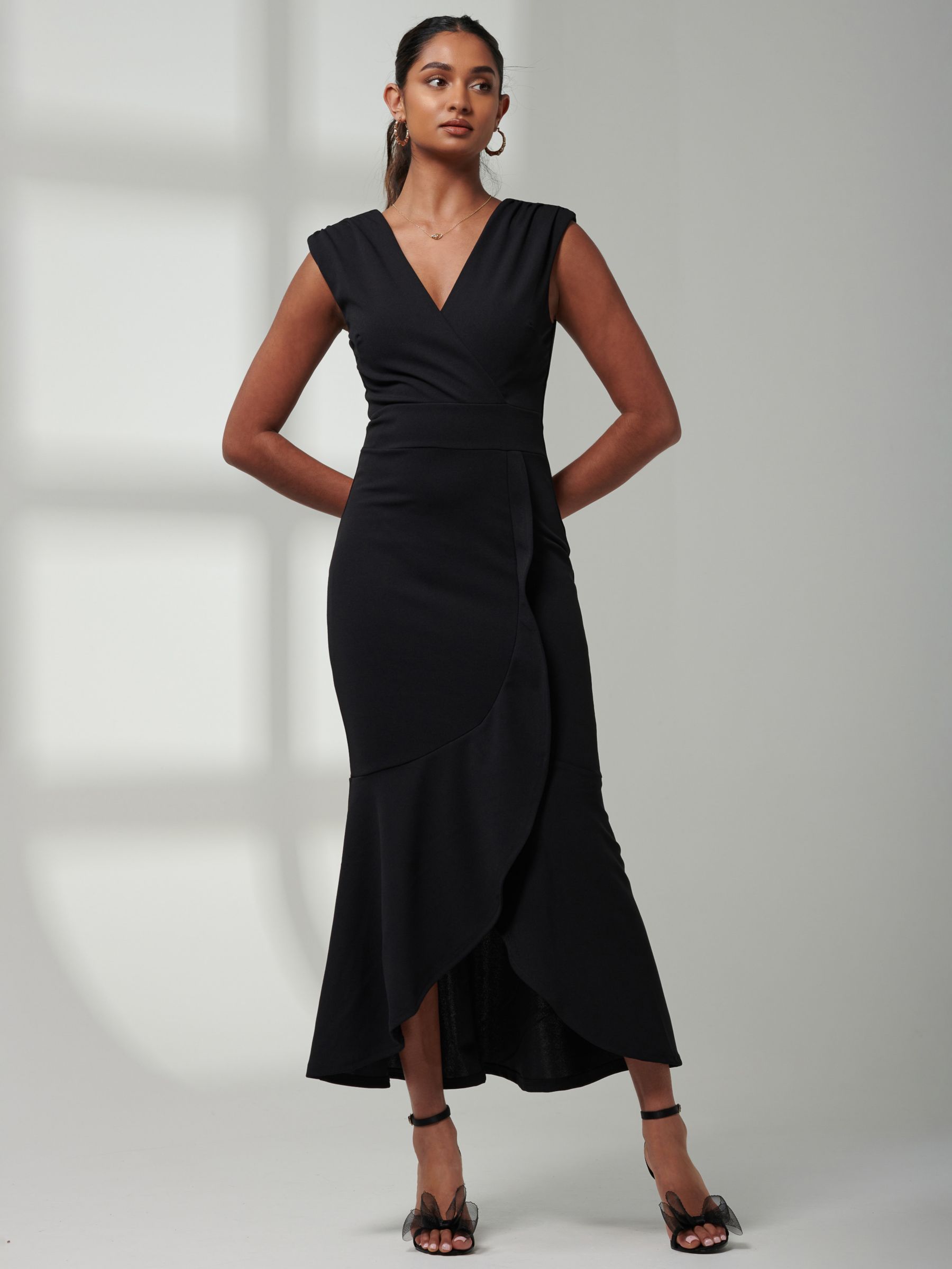 Buy Jolie Moi Mabruka Frill Maxi Dress Online at johnlewis.com