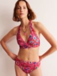 Boden Levanzo Halter Bikini Top, Pink/Botanical Wave