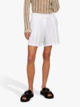 SISLEY Linen Shorts, White