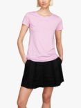 SISLEY Crew Neck Cotton Modal T-Shirt, Light Pink