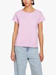 SISLEY Organic Cotton Pocket T-Shirt, Violet