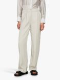 SISLEY Flared Fit Trousers, Light Beige