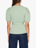 Sisters Point Nasa Short Sleeve Wrap Top, Mint