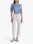 Twist & Tango Sally High Waist Straight Leg Jeans, Off White