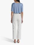 Twist & Tango Sally High Waist Straight Leg Jeans, Off White