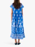 Lollys Laundry Mackay Short Sleeve Maxi Dress, Blue