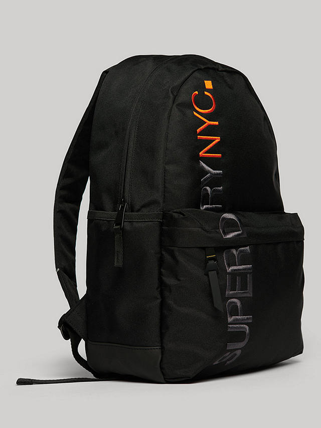Superdry NYC Montana Backpack, Black/Orange