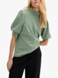 MY ESSENTIAL WARDROBE Puff Sleeve Turtleneck Top, Laurel Wreath