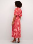 KAFFE Arina Abstract Print Dress, Pink