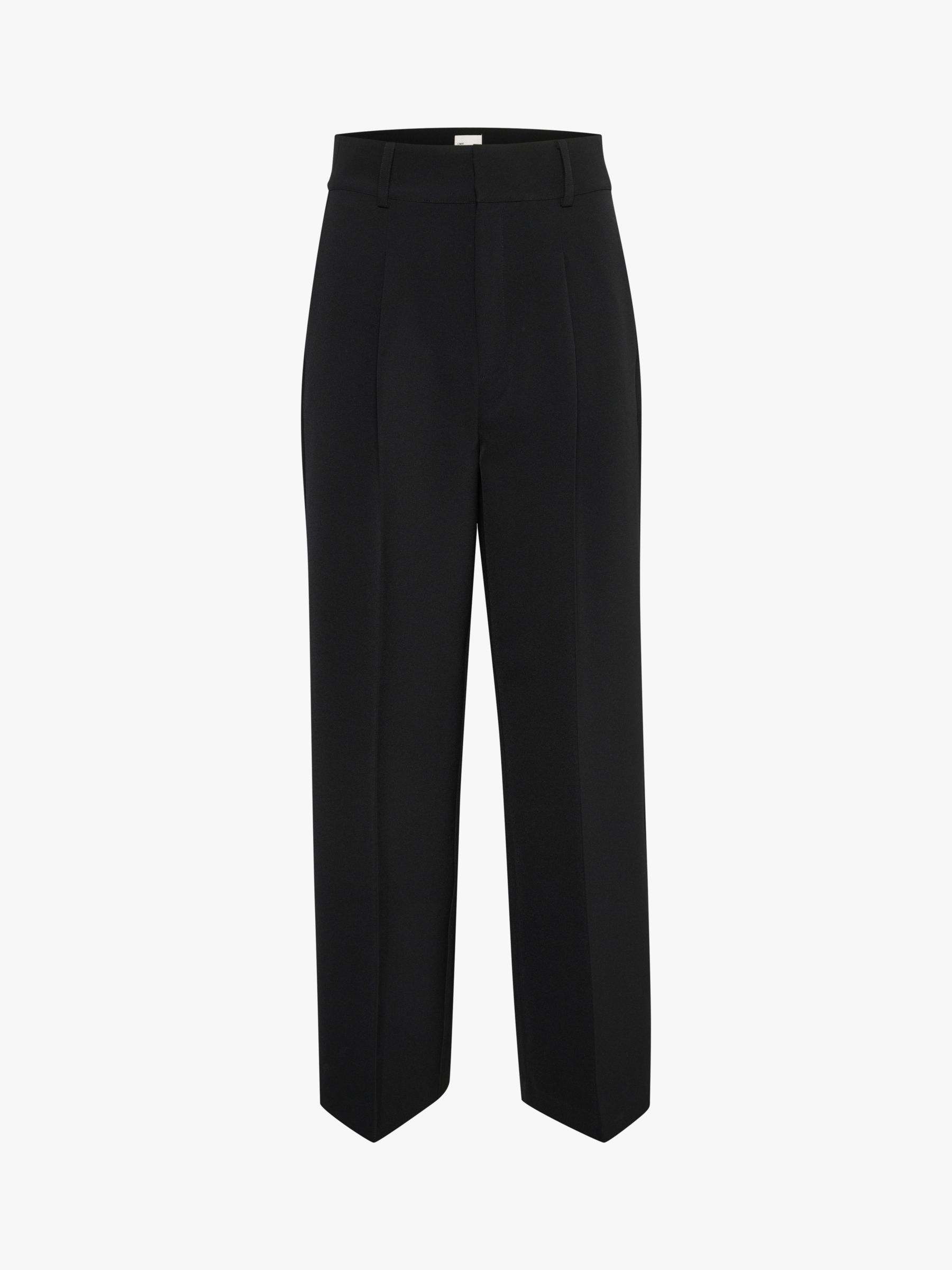 MY ESSENTIAL WARDROBE Tailored Wide Leg Trousers, Black, 16
