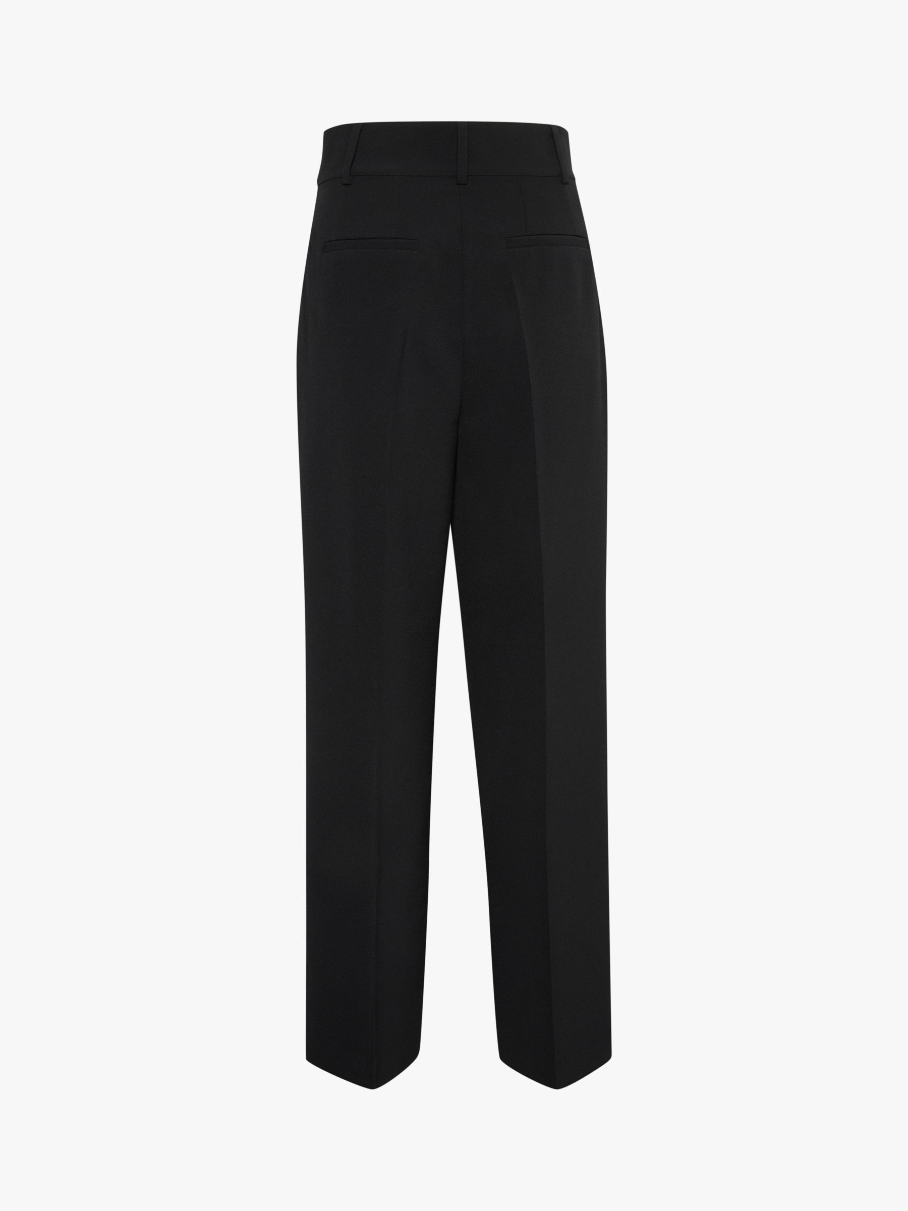 MY ESSENTIAL WARDROBE Tailored Wide Leg Trousers, Black, 16
